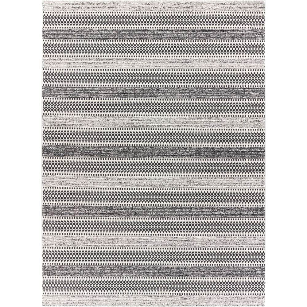 Machine Woven LCS-2310 Black, Cream Rugs #color_black, cream