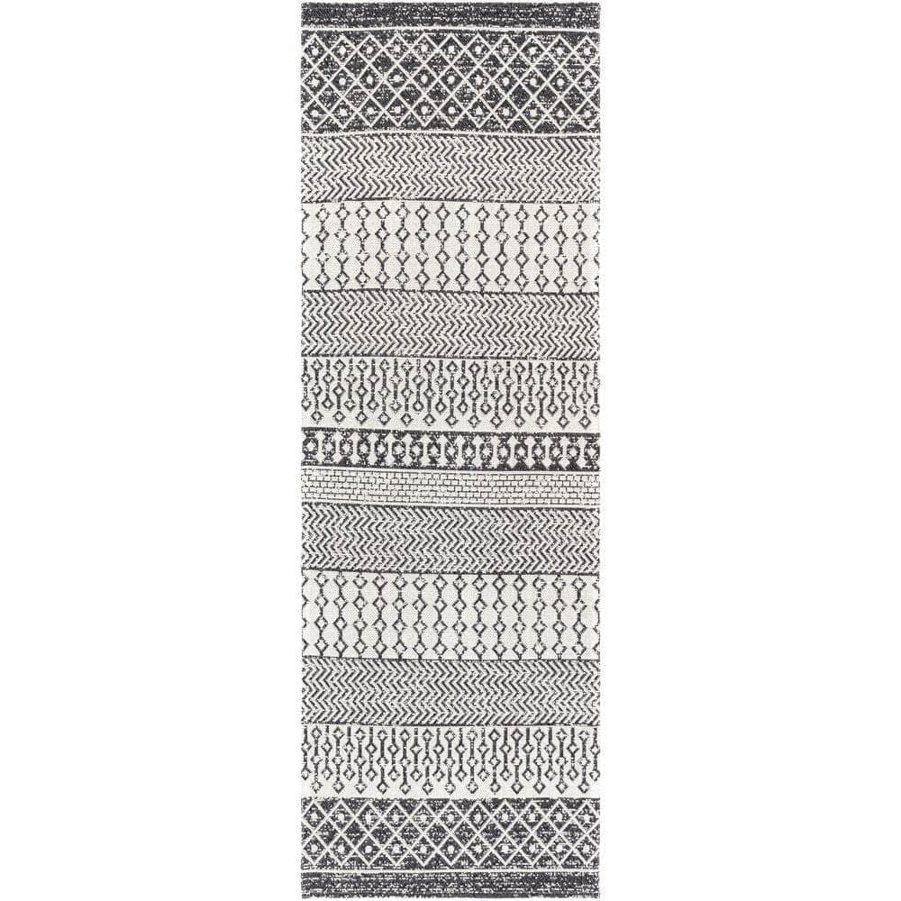 Machine Woven LCS-2306 Black, Cream Rugs #color_black, cream