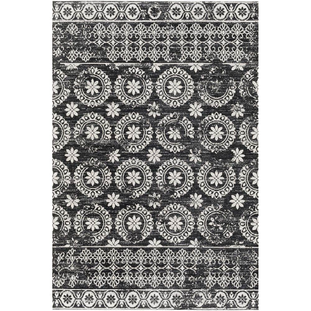 Machine Woven LVR-2325 Black, Gray Rugs #color_black, gray