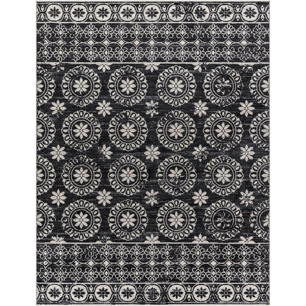 Machine Woven LVR-2325 Black, Gray Rugs #color_black, gray