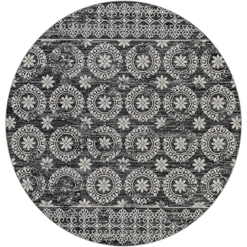 Machine Woven LVR-2325 Black, Gray Rugs #color_black, gray