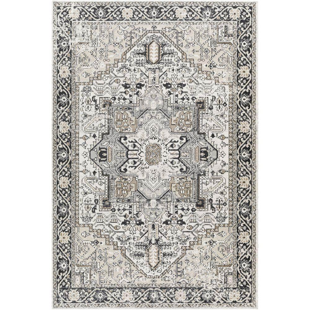 Machine Woven LVR-2322 Black, Taupe Rugs #color_black, taupe