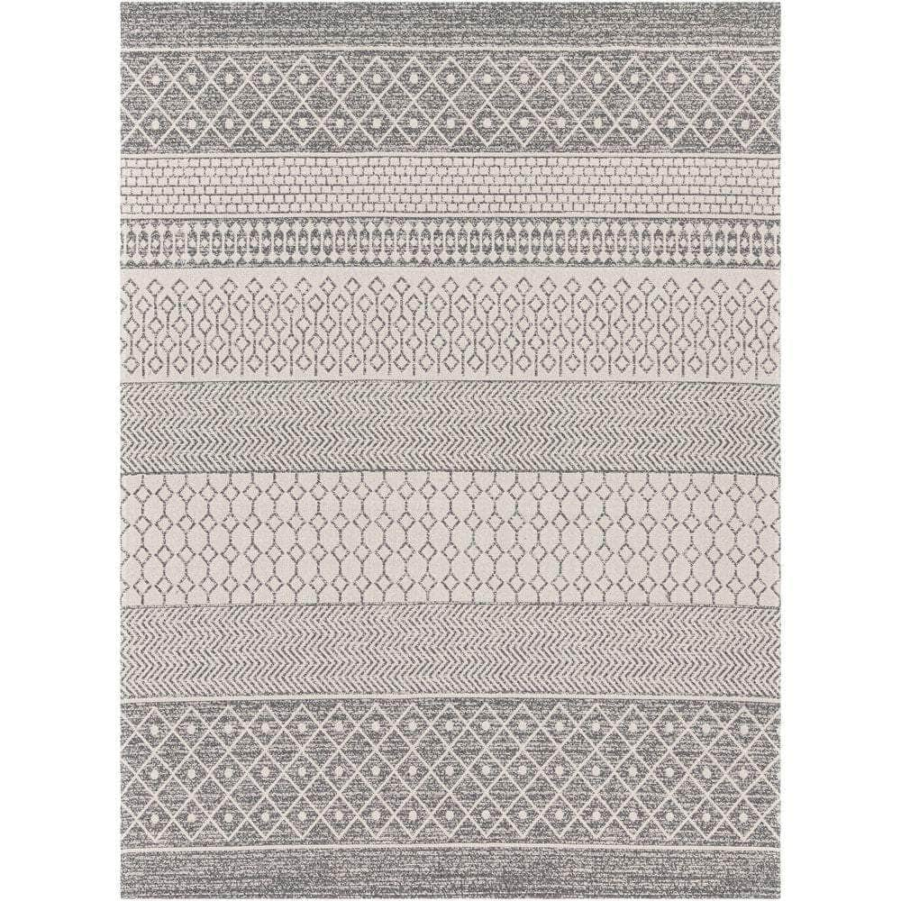 Machine Woven LCS-2305 Charcoal, White Rugs #color_charcoal, white