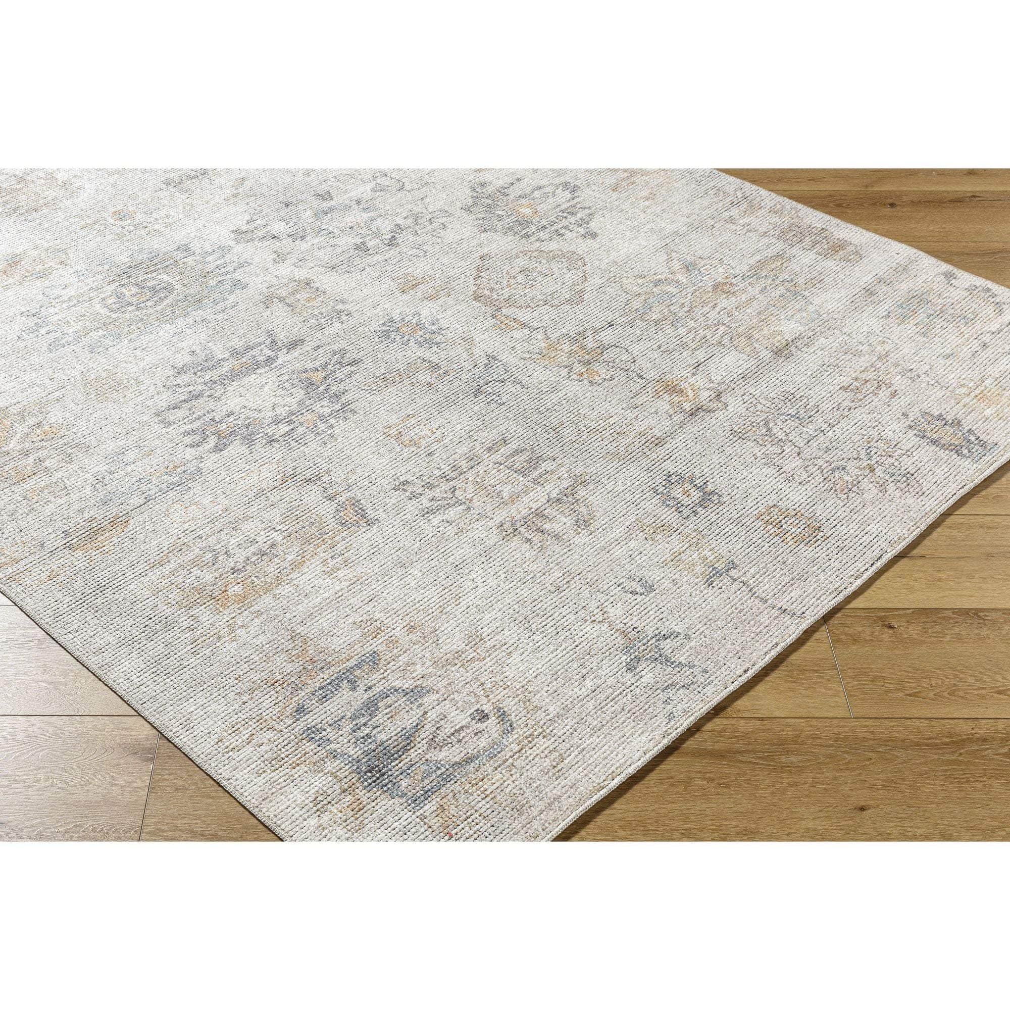 Machine Woven PNWOL-2302 Gray, Cream, Tan, Charcoal, Light Brown, Sky Blue Rugs #color_gray, cream, tan, charcoal, light brown, sky blue