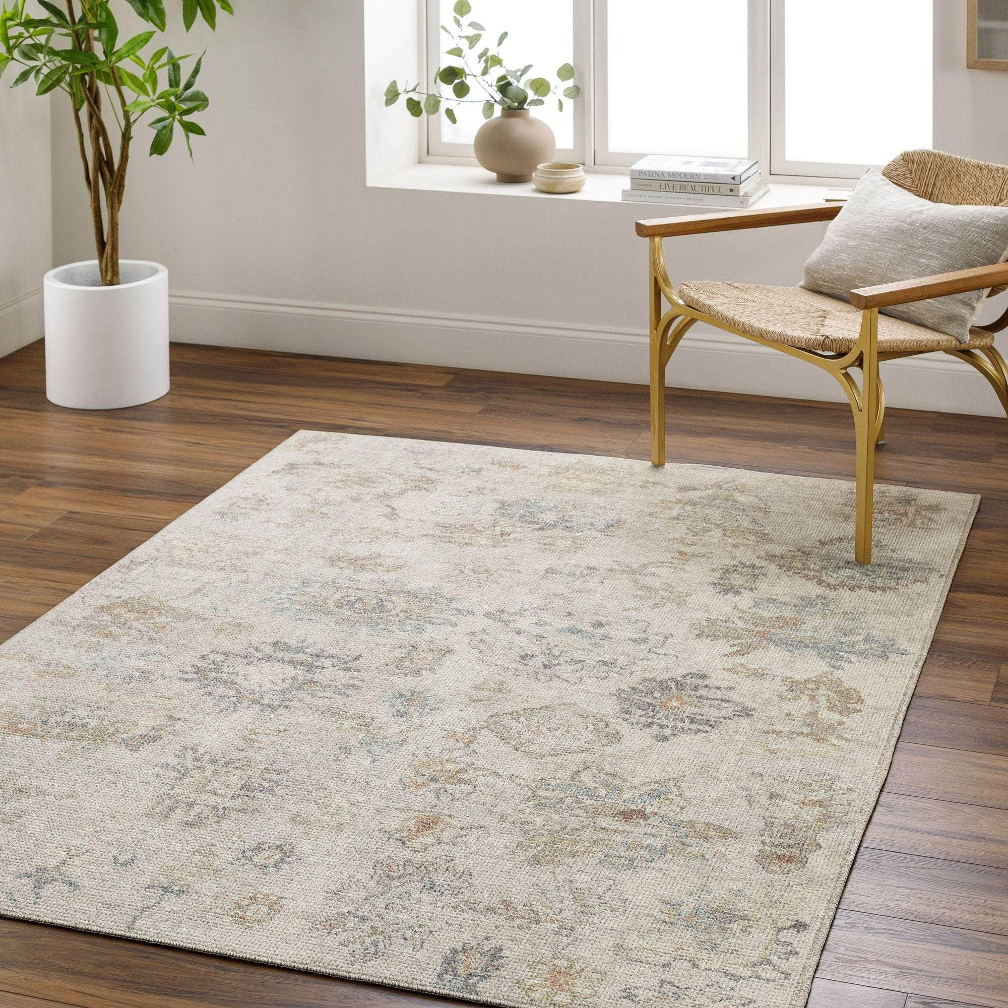 Machine Woven PNWOL-2302 Gray, Cream, Tan, Charcoal, Light Brown, Sky Blue Rugs #color_gray, cream, tan, charcoal, light brown, sky blue