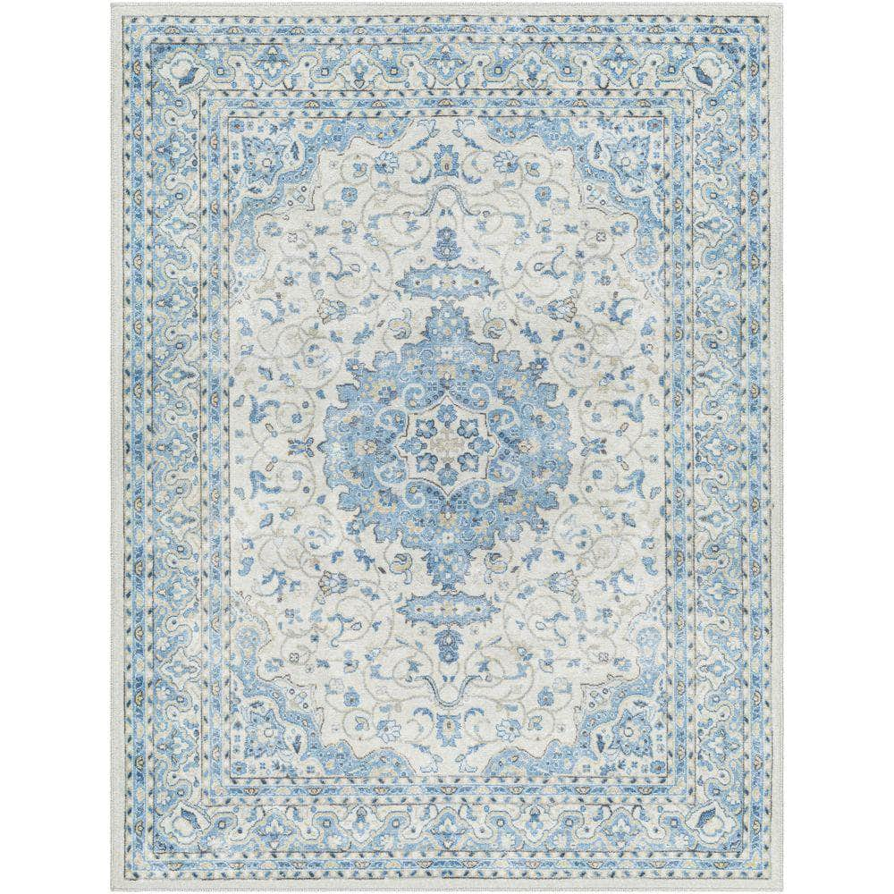 Machine Woven HRH-2308 Dark Blue, Denim Rugs #color_dark blue, denim