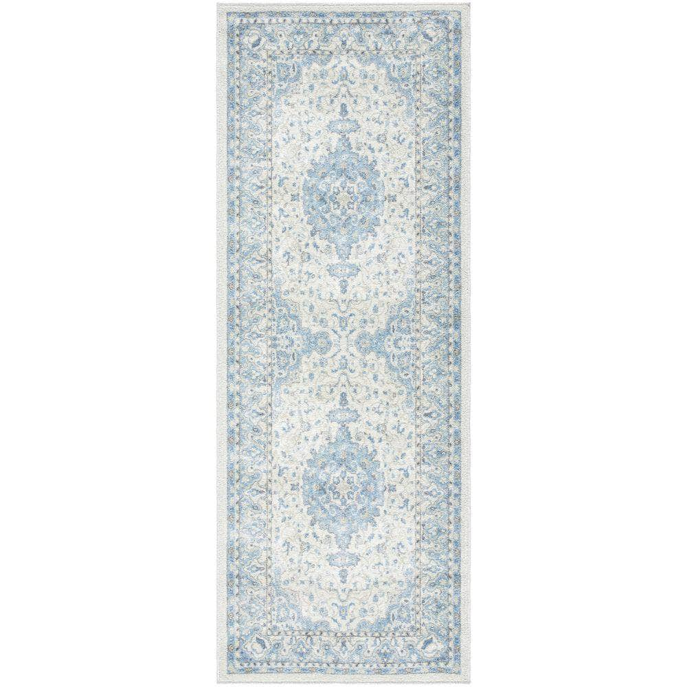 Machine Woven HRH-2308 Dark Blue, Denim Rugs #color_dark blue, denim