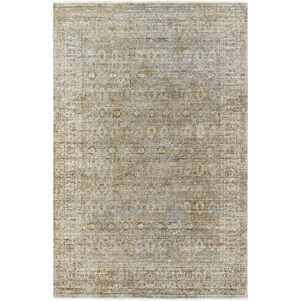 Machine Woven BOMG-2304 Dark Brown, Gray Rugs #color_dark brown, gray