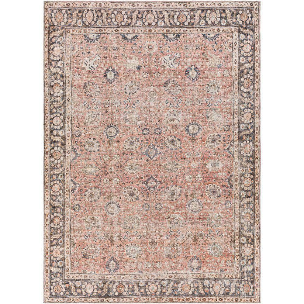 Machine Woven CLN-2301 Dusty Coral, Rust Rugs #color_dusty coral, rust