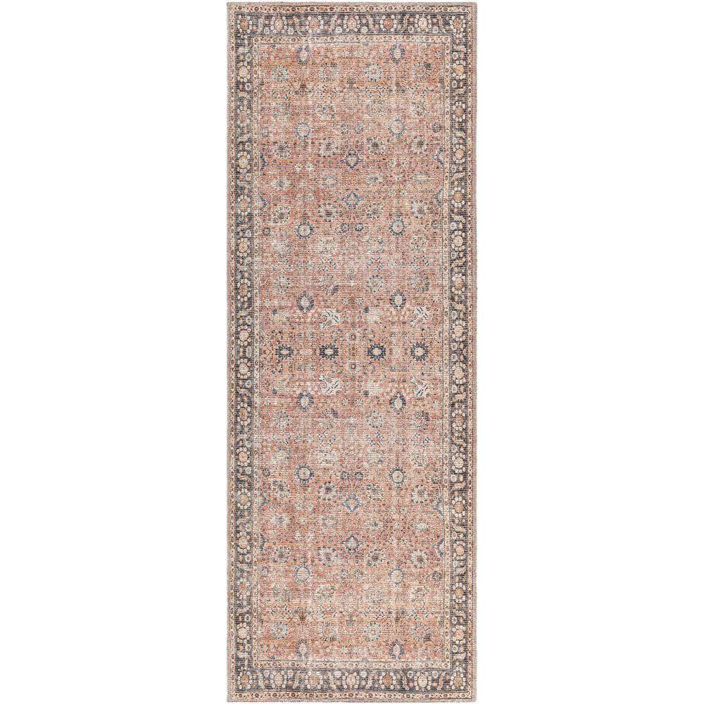 Machine Woven CLN-2301 Dusty Coral, Rust Rugs #color_dusty coral, rust