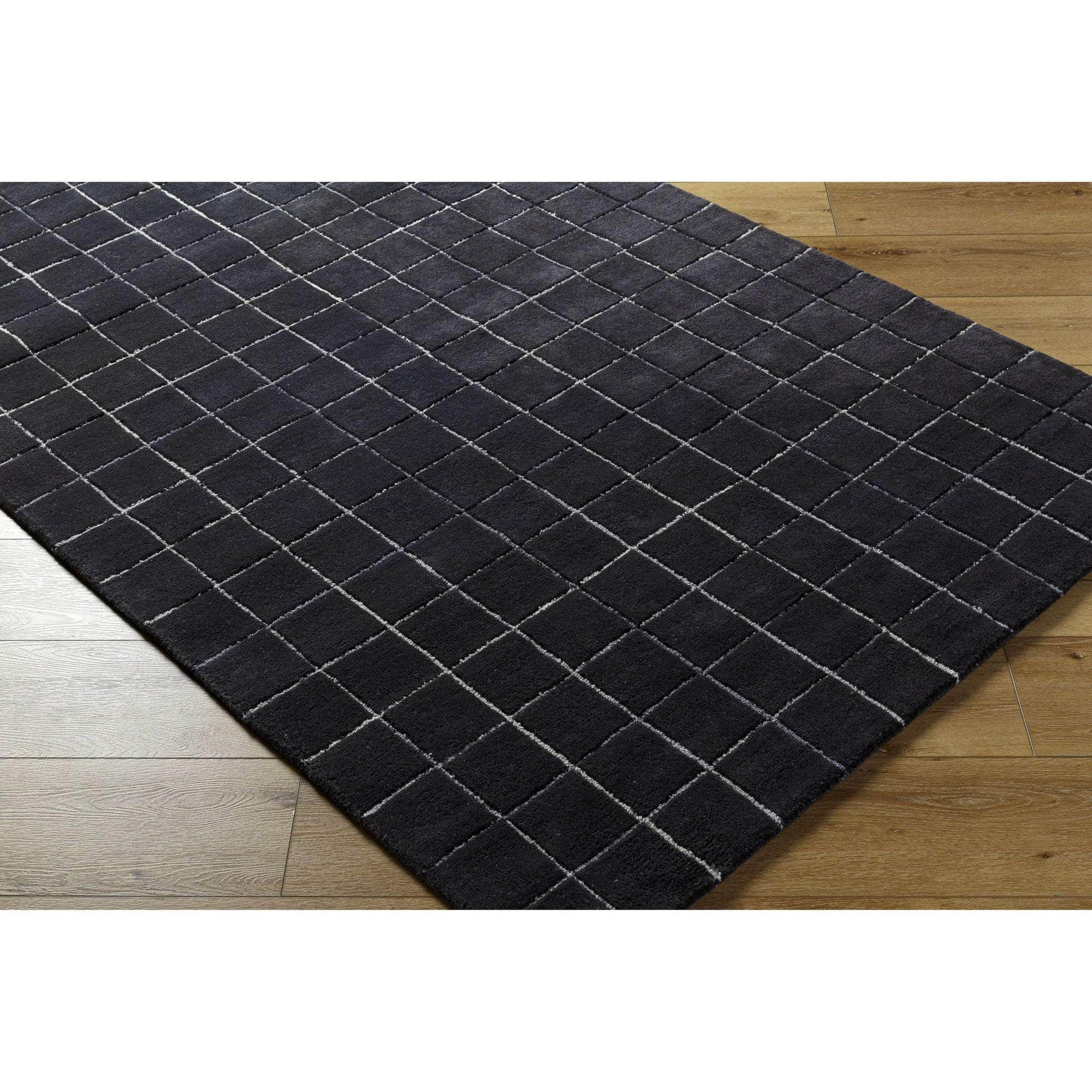 Handmade BKO-2345 Jet Black Rugs #color_jet black