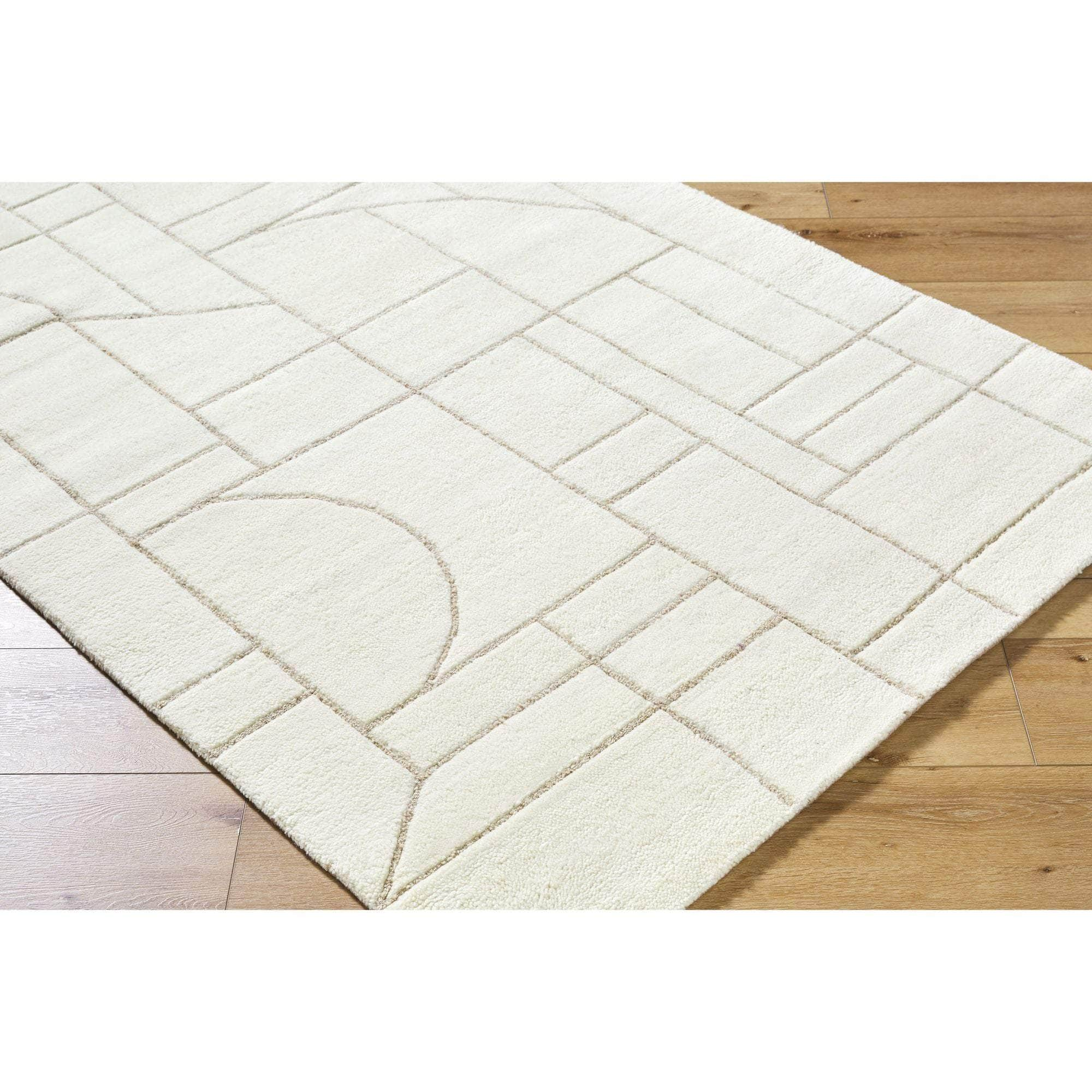 Handmade PBO-2313 Pearl, Off-White, Ash Rugs #color_pearl, off-white, ash