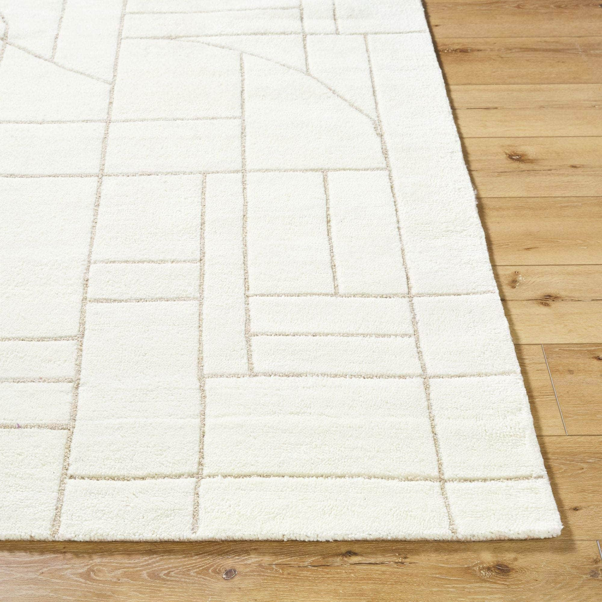 Handmade PBO-2313 Pearl, Off-White, Ash Rugs #color_pearl, off-white, ash