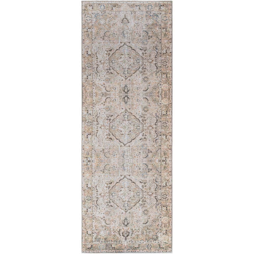 Machine Woven KMR-2306 Grass Green, Terracotta Rugs #color_grass green, terracotta