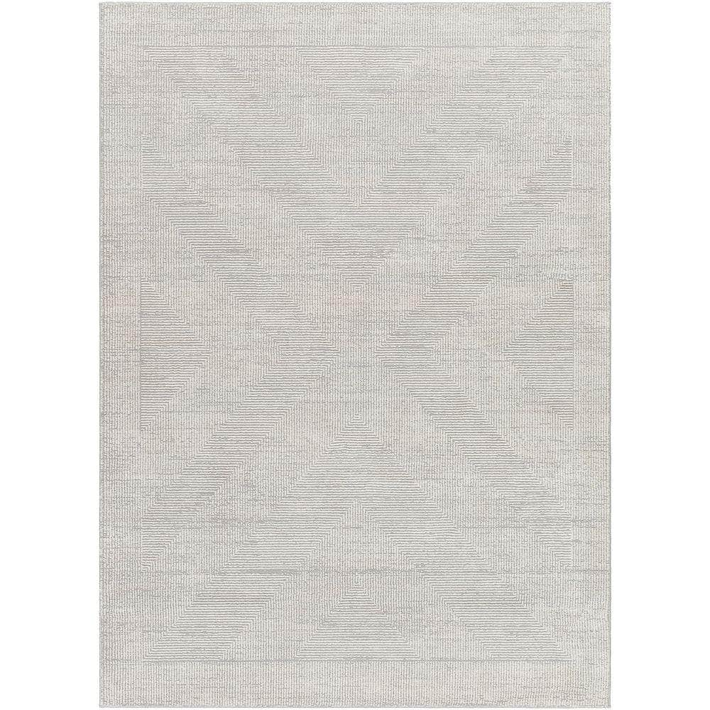 Machine Woven ALD-2311 Gray, Cream Rugs #color_gray, cream