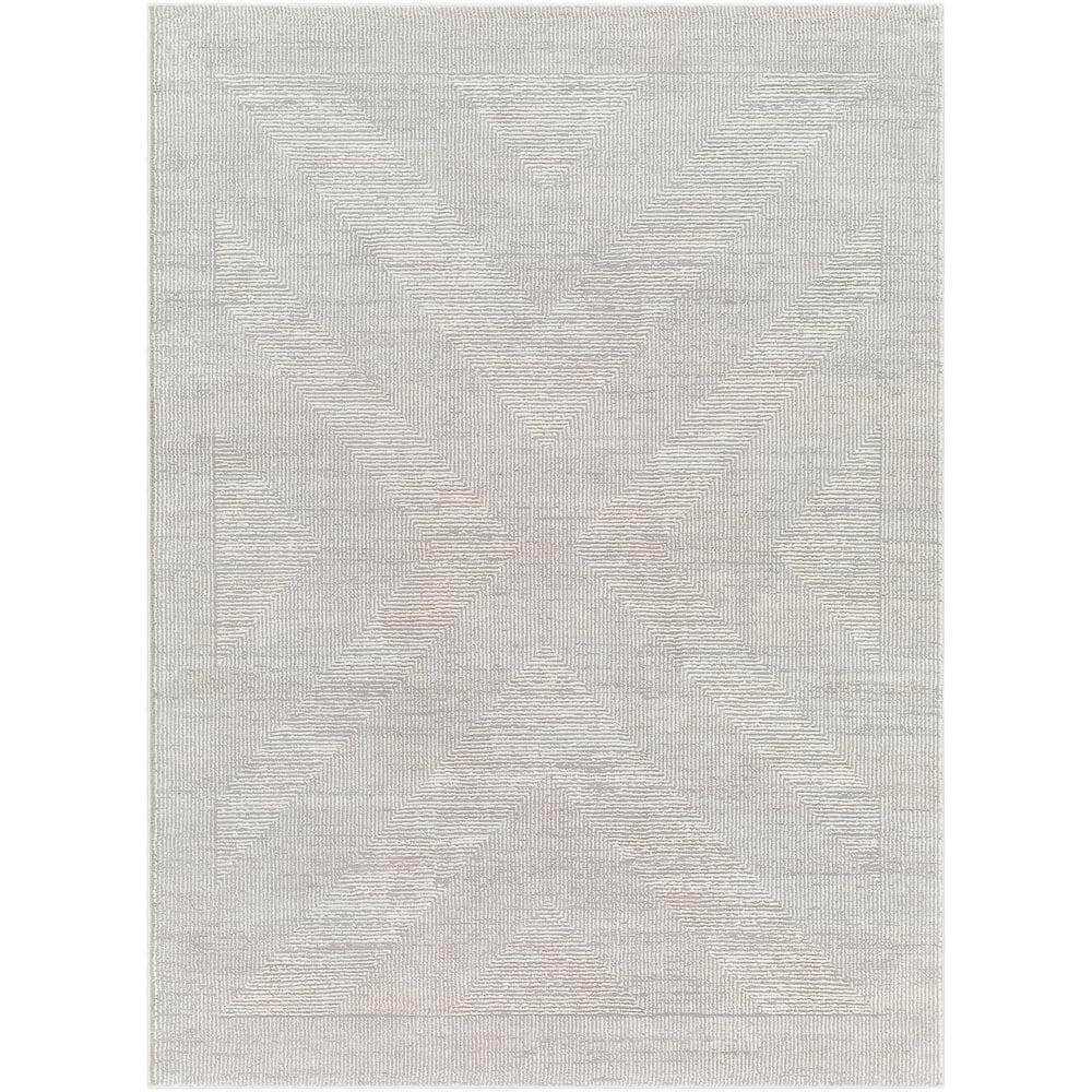 Machine Woven ALD-2311 Gray, Cream Rugs #color_gray, cream