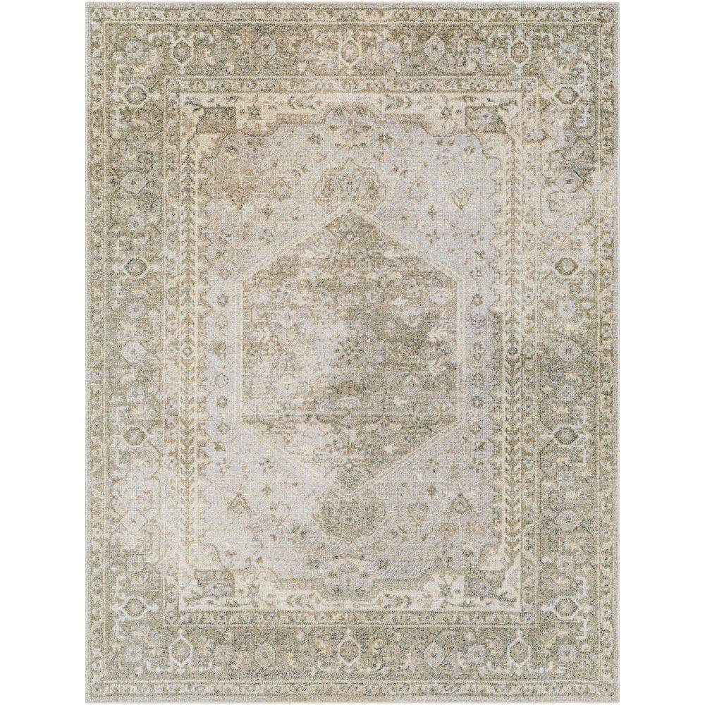 Machine Woven LLL-2308 Gray, Olive Rugs #color_gray, olive