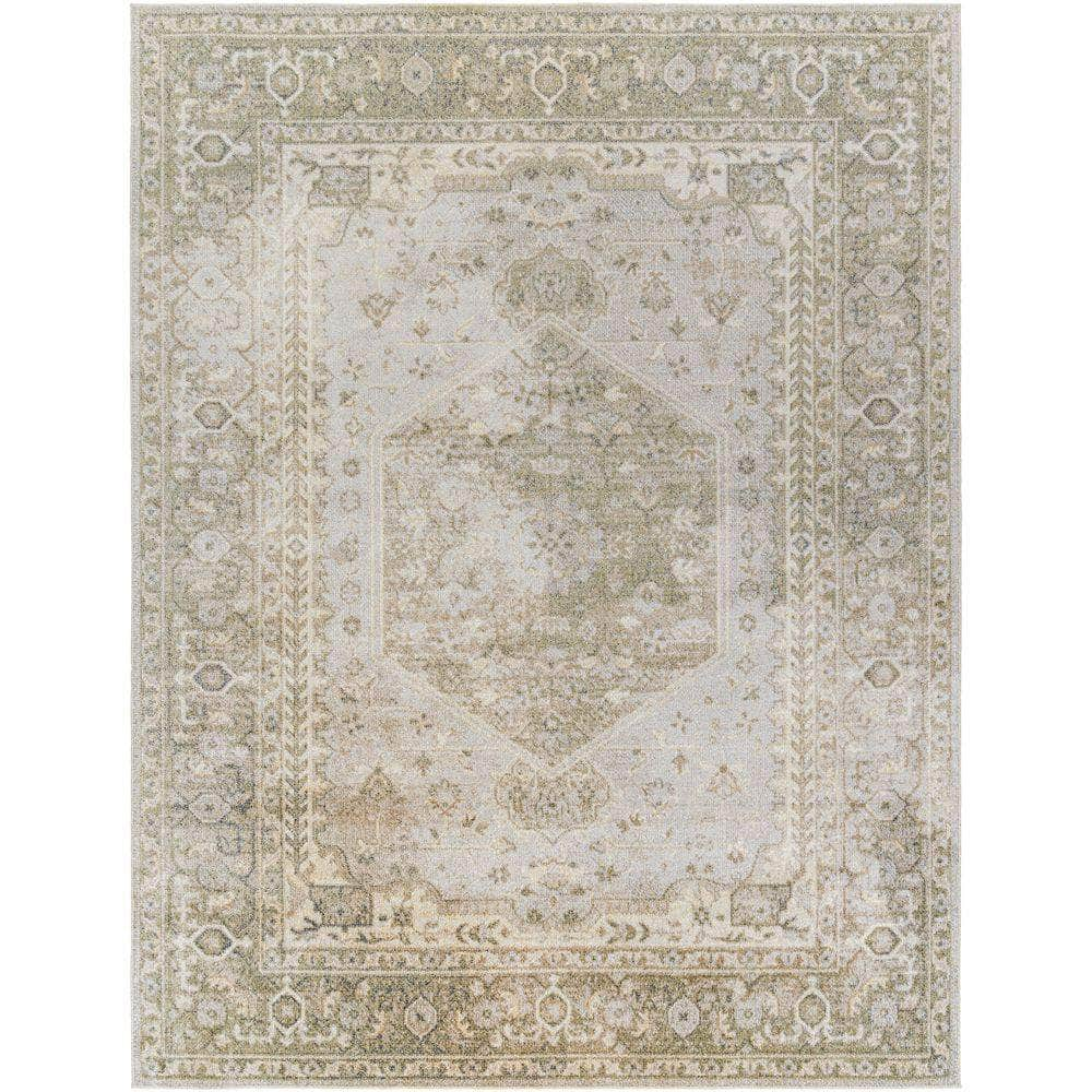 Machine Woven LLL-2308 Gray, Olive Rugs #color_gray, olive