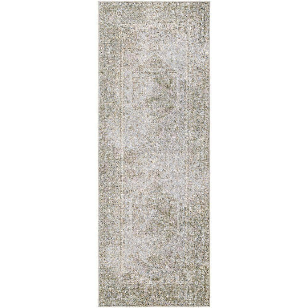 Machine Woven LLL-2308 Gray, Olive Rugs #color_gray, olive