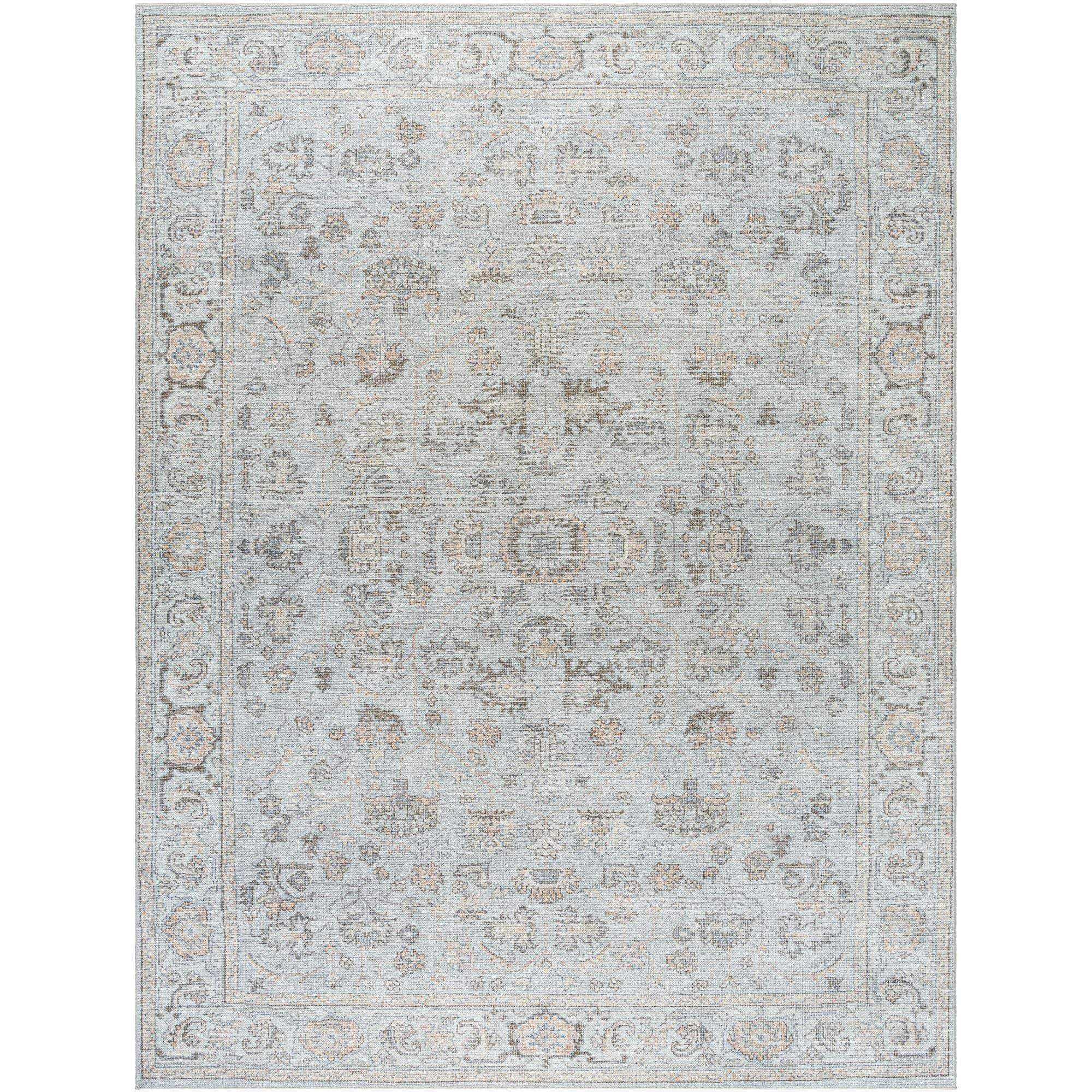 Machine Woven PNWOL-2303 Gray, Tan, Charcoal, Brown, Cream, Light Beige Rugs #color_gray, tan, charcoal, brown, cream, light beige