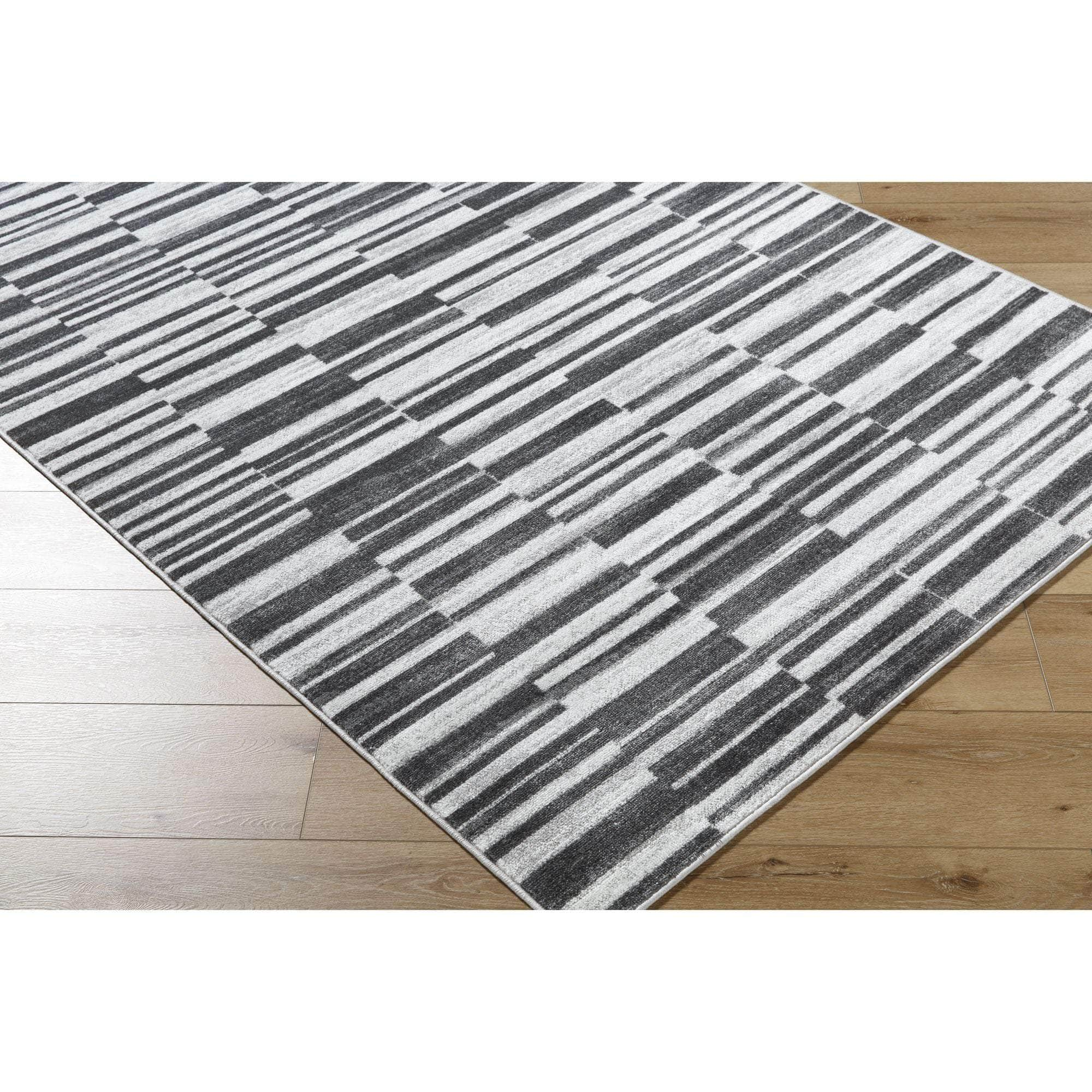 Machine Woven MNC-2365 Light Silver, Slate, Dark Grey, Charcoal, Metallic - Silver, Ink Rugs #color_light silver, slate, dark grey, charcoal, metallic - silver, ink