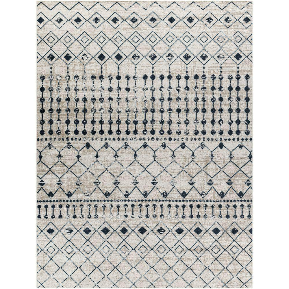 Machine Woven LVR-2338 Ink Blue, Blue Rugs #color_ink blue, blue