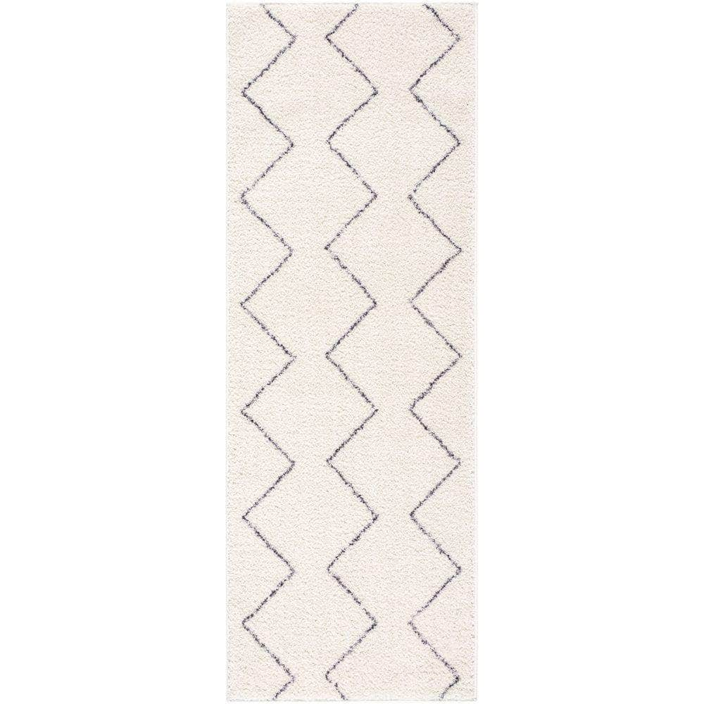 Machine Woven LKK-2307 Ivory, Black Rugs #color_ivory, black