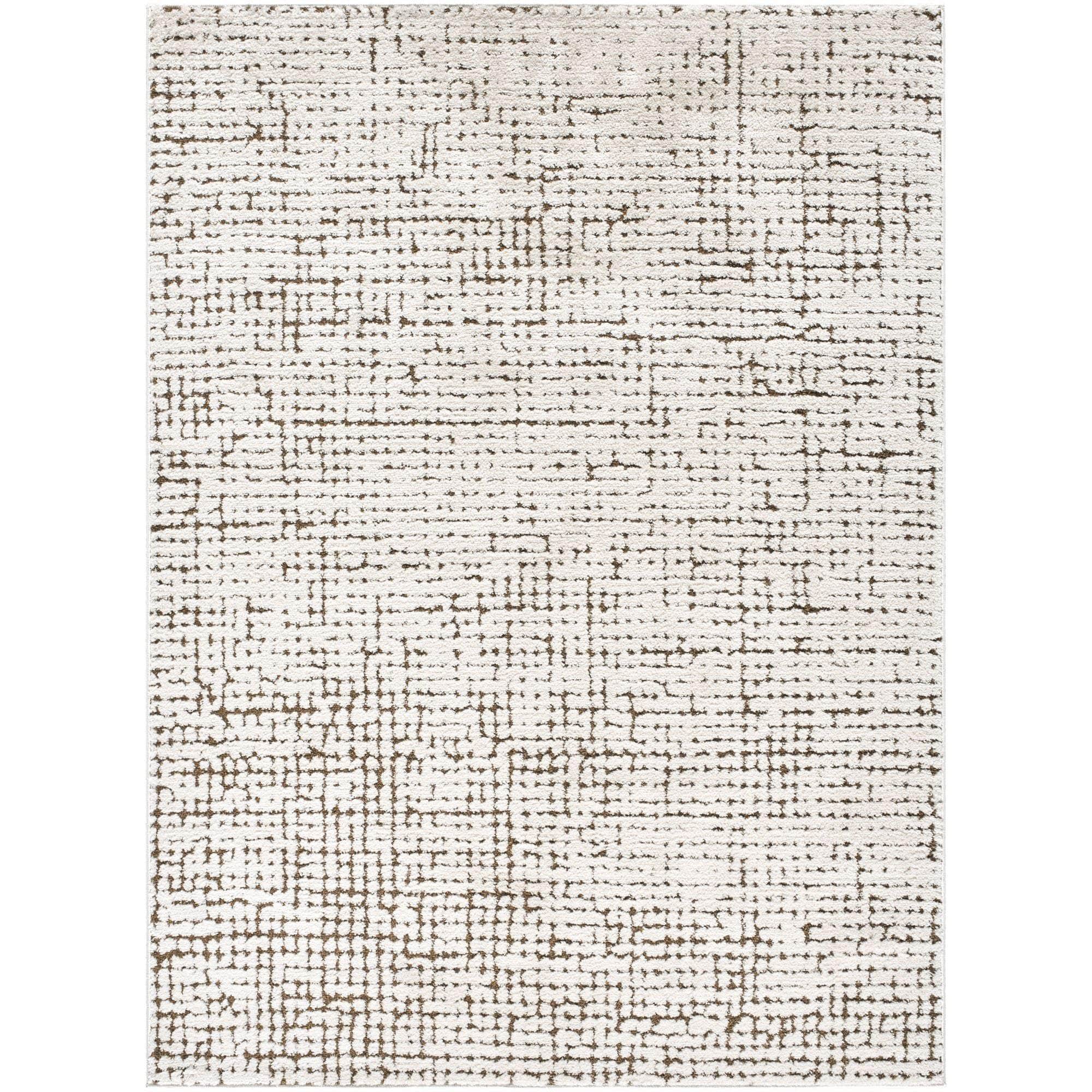 Machine Woven PNWCS-2301 Ivory, Brown Rugs #color_ivory, brown