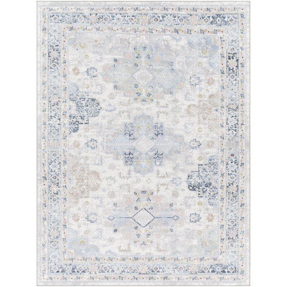 Machine Woven LVR-2346 Ivory, Medium Gray Rugs #color_ivory, medium gray