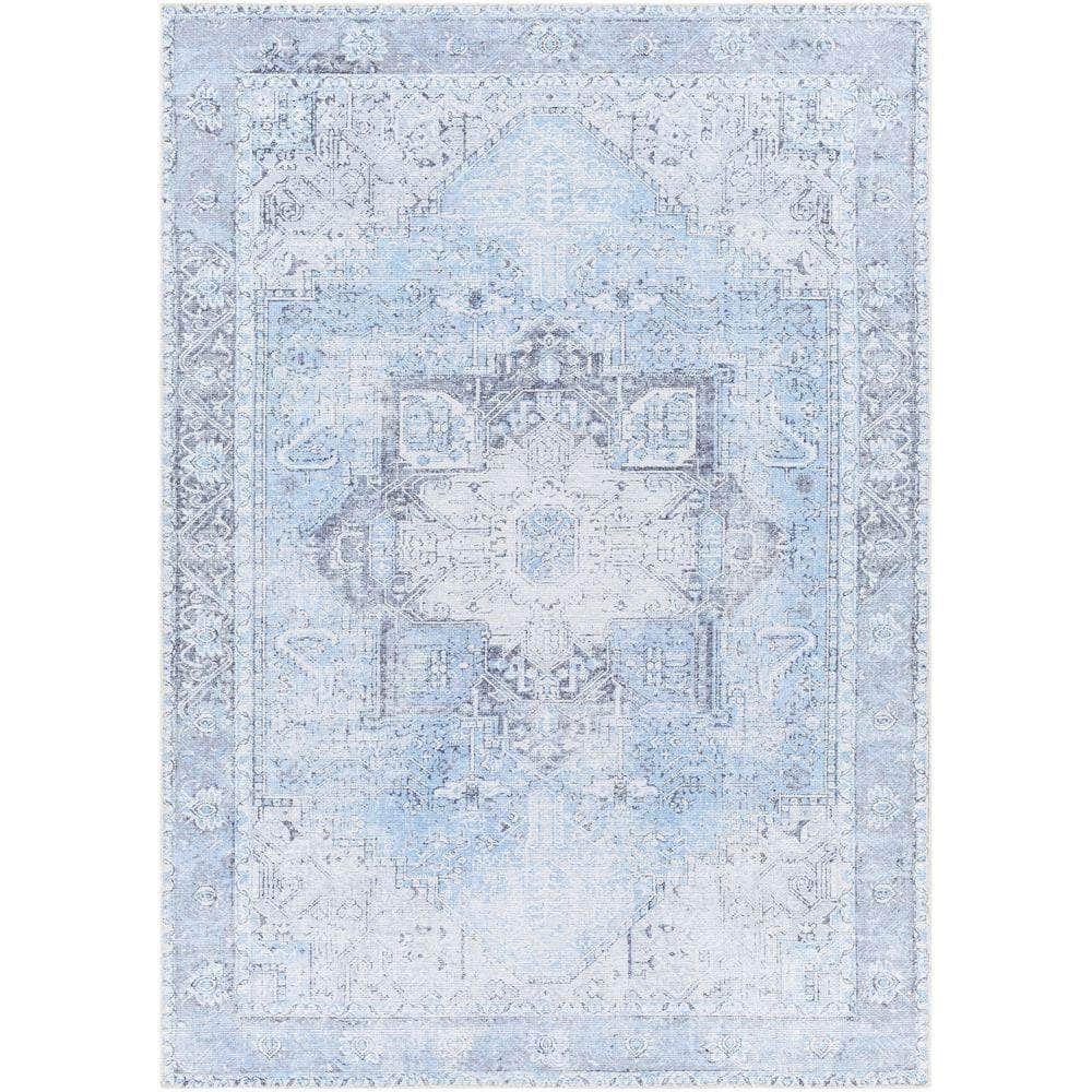 Machine Woven AML-2362 Light Blue, Ice Blue Rugs #color_light blue, ice blue