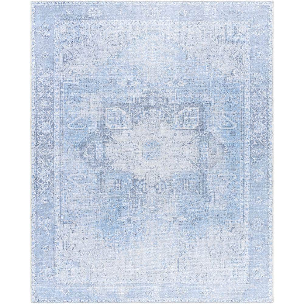 Machine Woven AML-2362 Light Blue, Ice Blue Rugs #color_light blue, ice blue