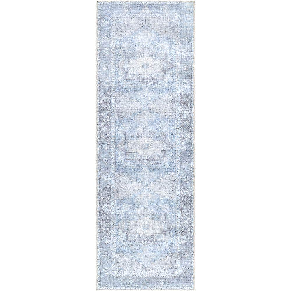 Machine Woven AML-2362 Light Blue, Ice Blue Rugs #color_light blue, ice blue