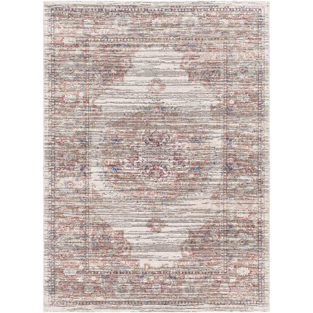 Machine Woven NLT-2305 Light Gray, Dark Brown Rugs #color_light gray, dark brown