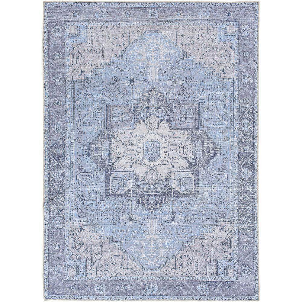 Machine Woven AML-2358 Light Gray, Denim Rugs #color_light gray, denim