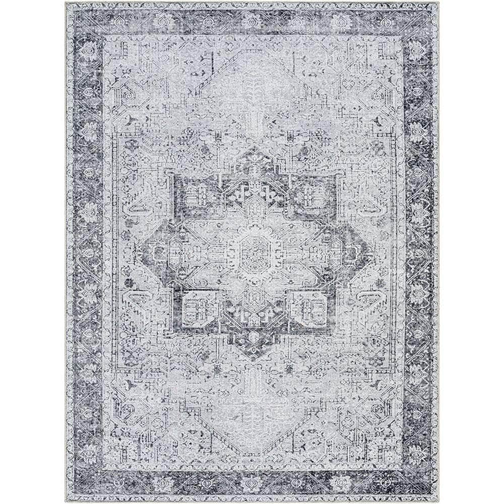 Machine Woven AML-2361 Light Gray, Lavender Rugs #color_light gray, lavender