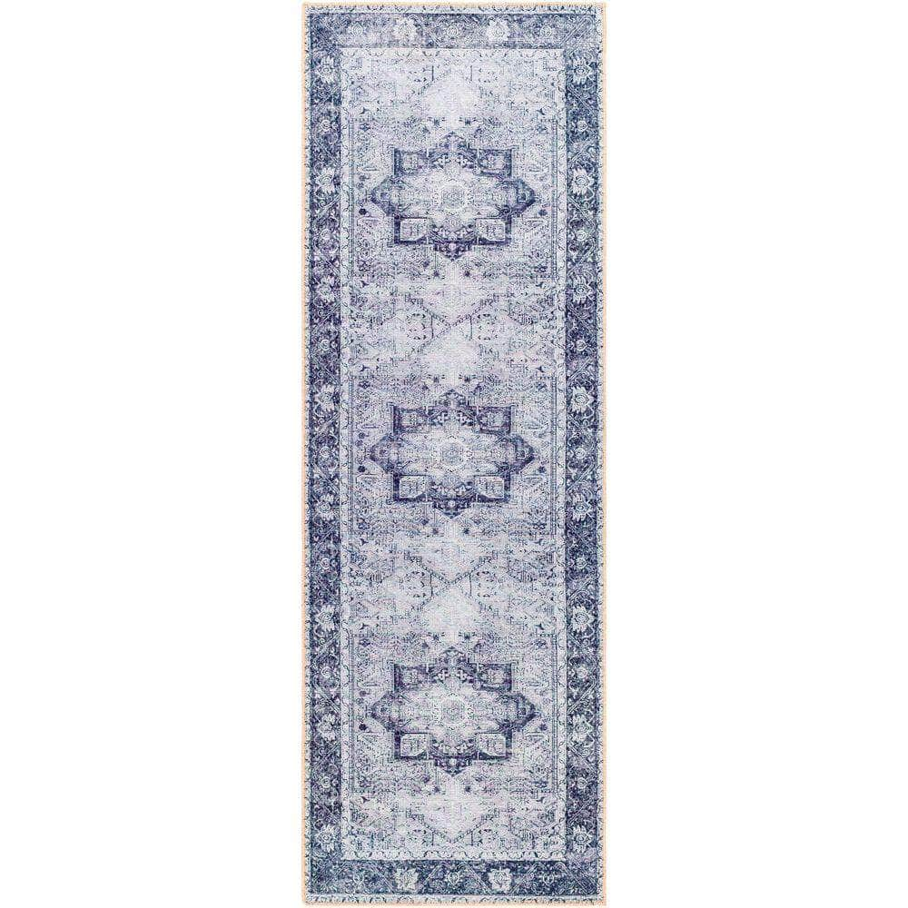 Machine Woven AML-2361 Light Gray, Lavender Rugs #color_light gray, lavender