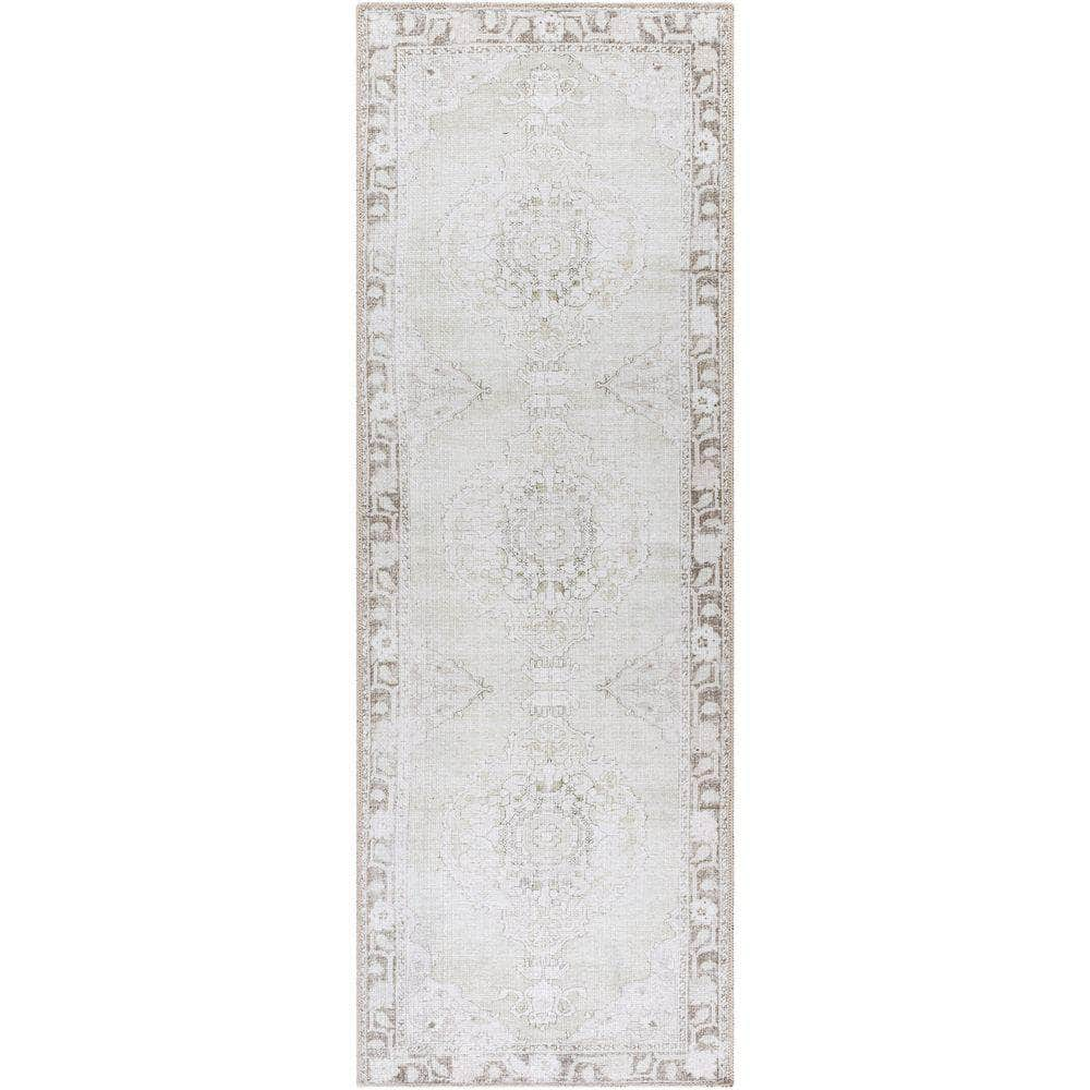 Machine Woven PNWRN-2300 Light Sage, Cream Rugs #color_light sage, cream