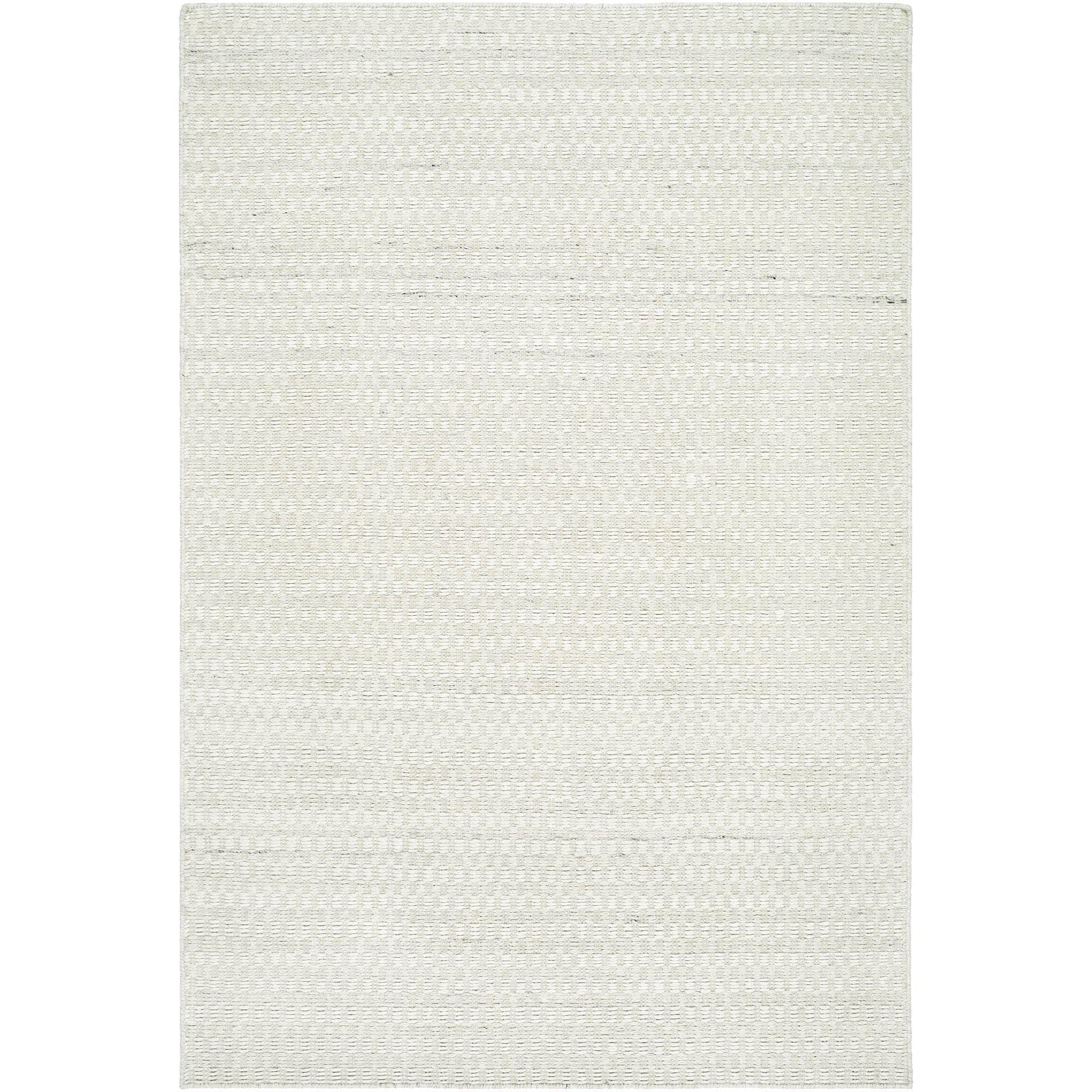 Handmade MDI-2357 Light Silver, Off-White Rugs #color_light silver, off-white