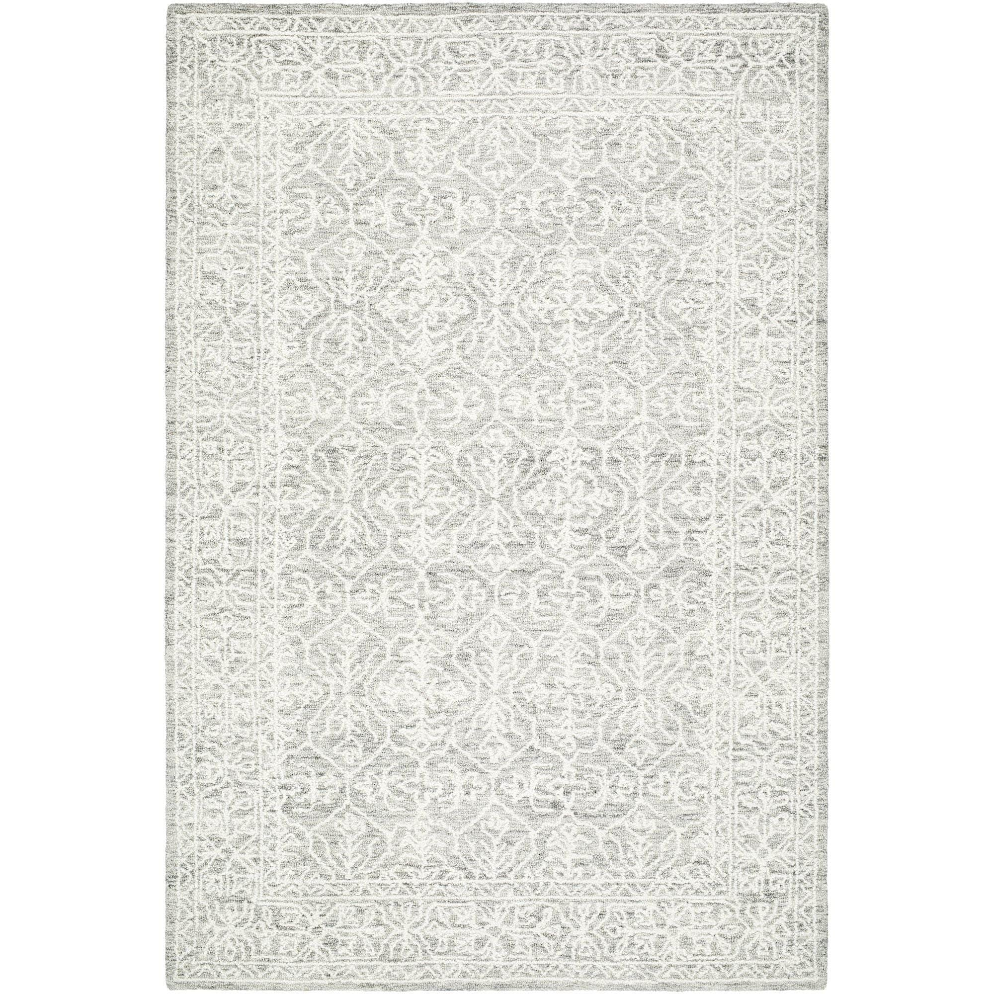 Handmade SCY-2303 Light Silver, Off-White, Silver, Slate Rugs #color_light silver, off-white, silver, slate