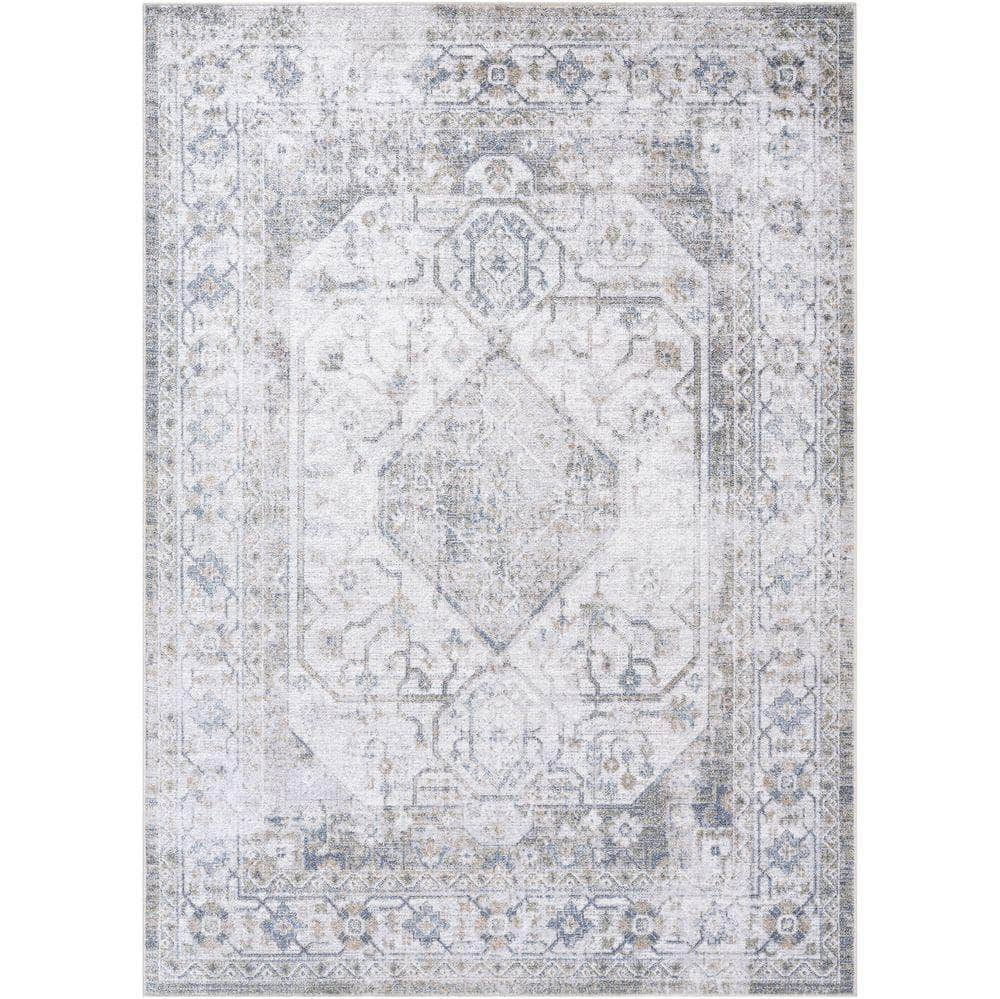 Machine Woven LLL-2351 Light Silver, Silver Rugs #color_light silver, silver