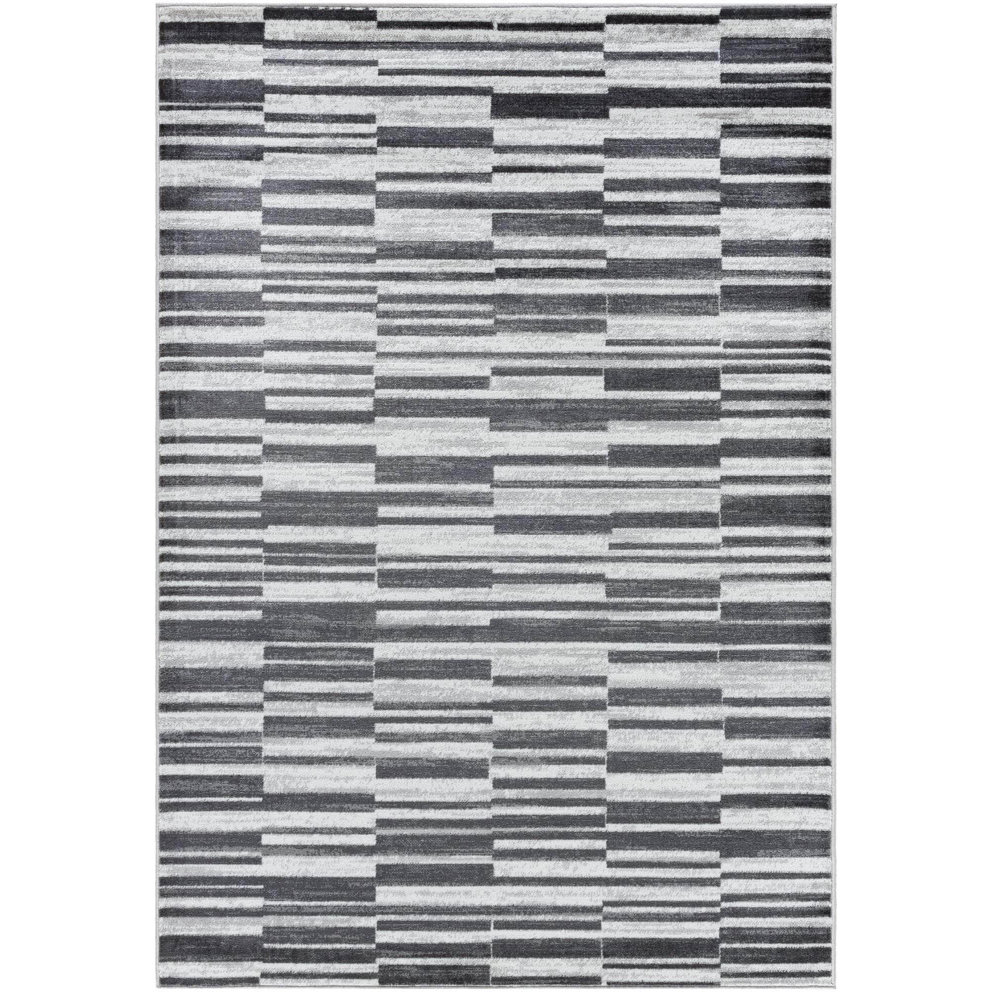 Machine Woven MNC-2365 Light Silver, Slate, Dark Grey, Charcoal, Metallic - Silver, Ink Rugs #color_light silver, slate, dark grey, charcoal, metallic - silver, ink