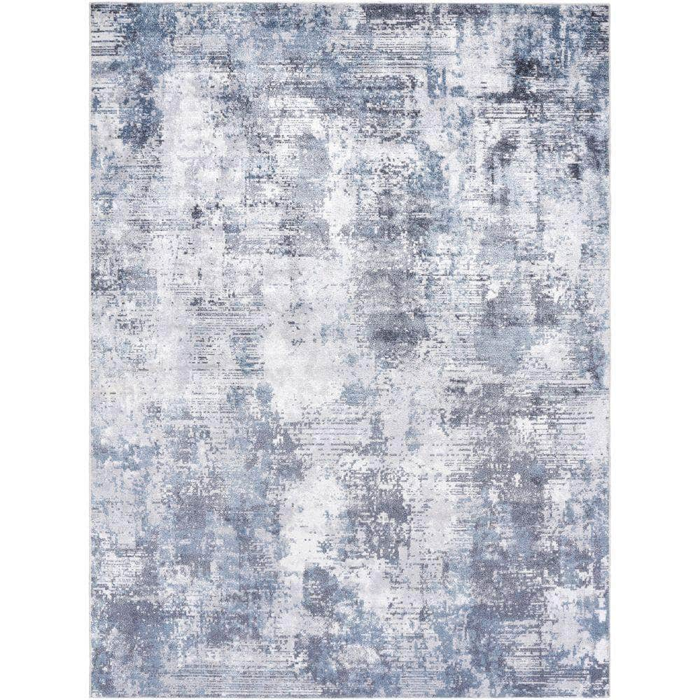 Machine Woven LLL-2359 Light Silver, Slate Rugs #color_light silver, slate