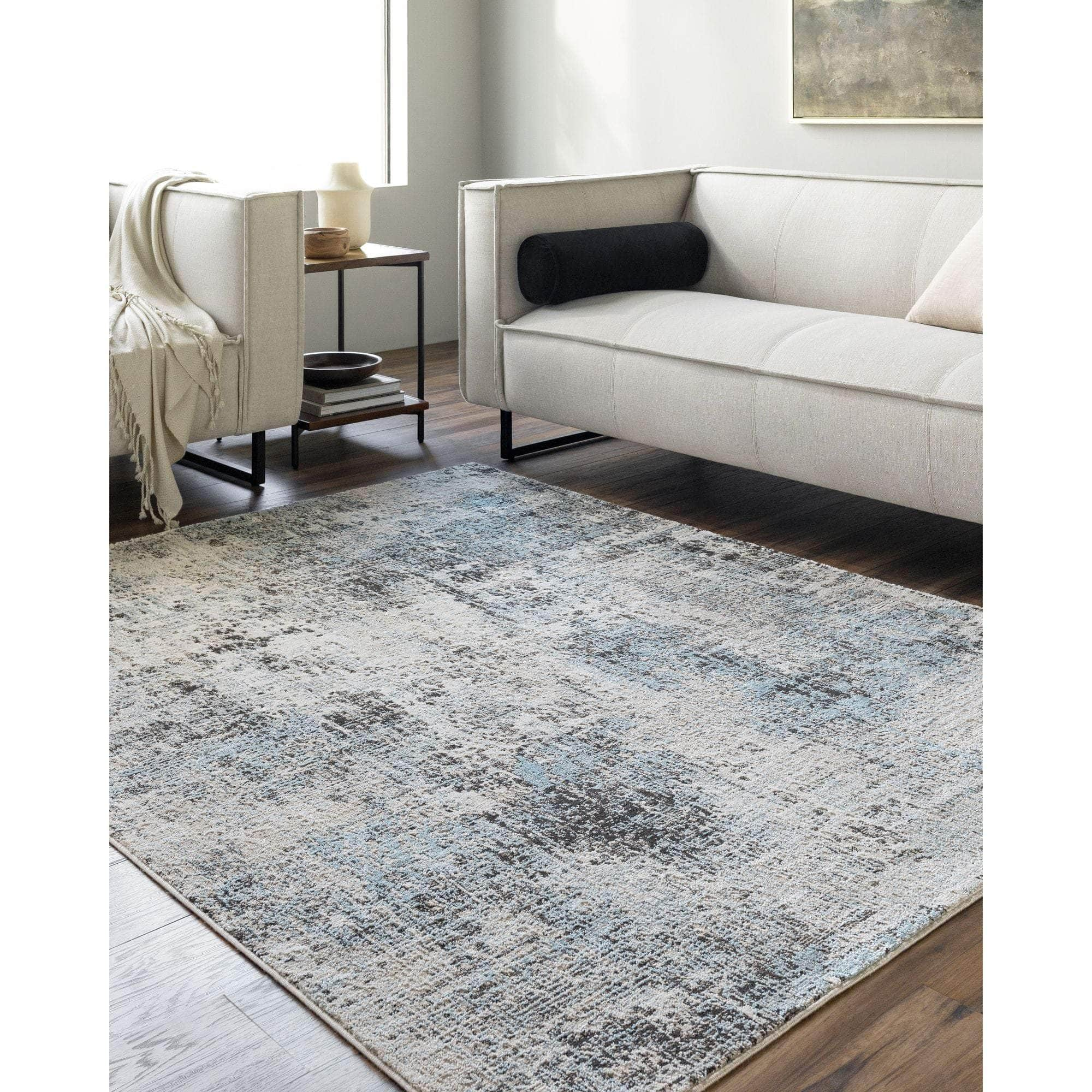 Machine Woven ALG-2354 Light Beige, Tan, Blue, Charcoal, Ivory Rugs #color_light beige, tan, blue, charcoal, ivory