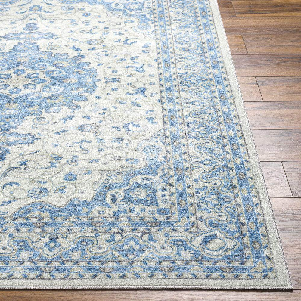 Machine Woven HRH-2308 Dark Blue, Denim Rugs #color_dark blue, denim