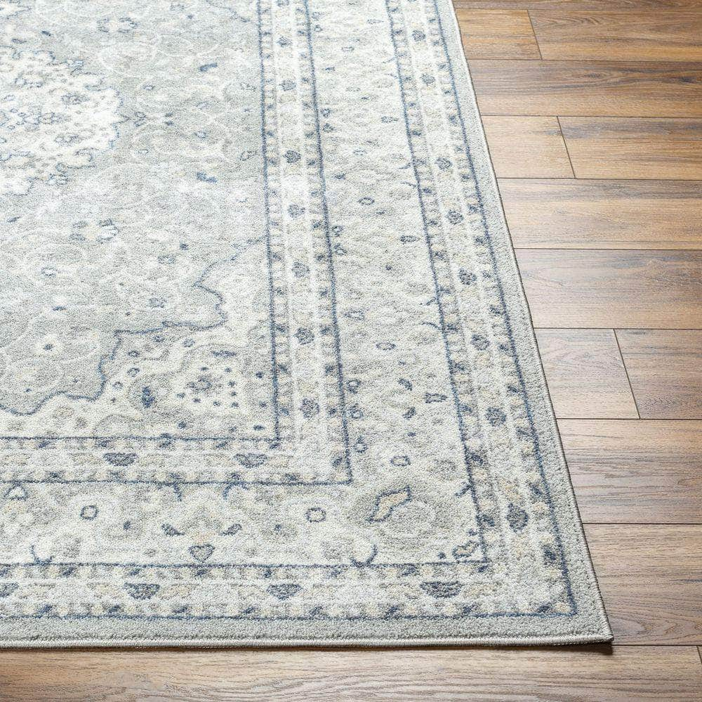 Machine Woven HRH-2309 Gray, Slate Rugs #color_gray, slate