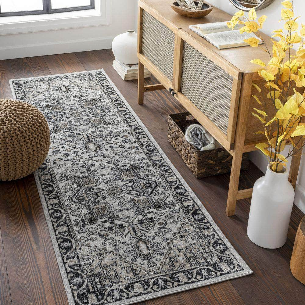 Machine Woven LVR-2322 Black, Taupe Rugs #color_black, taupe