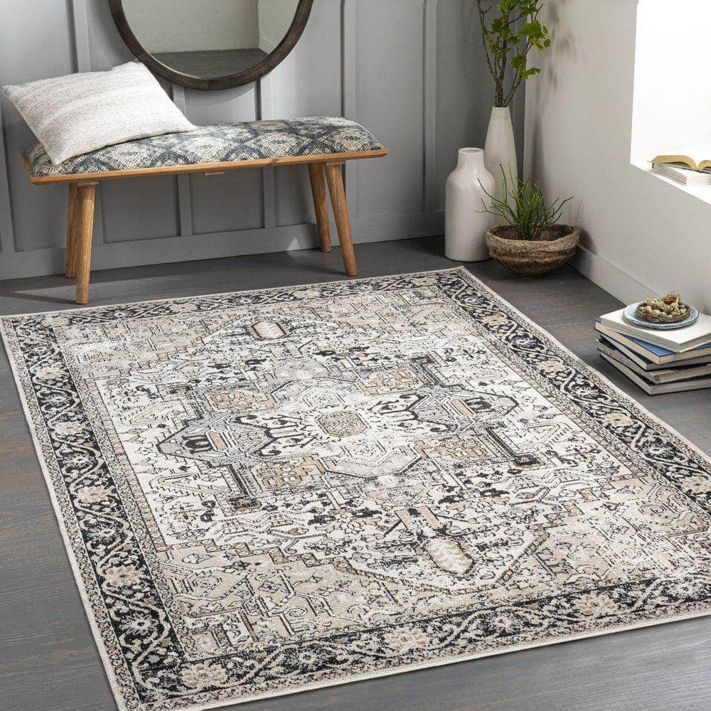 Machine Woven LVR-2322 Black, Taupe Rugs #color_black, taupe