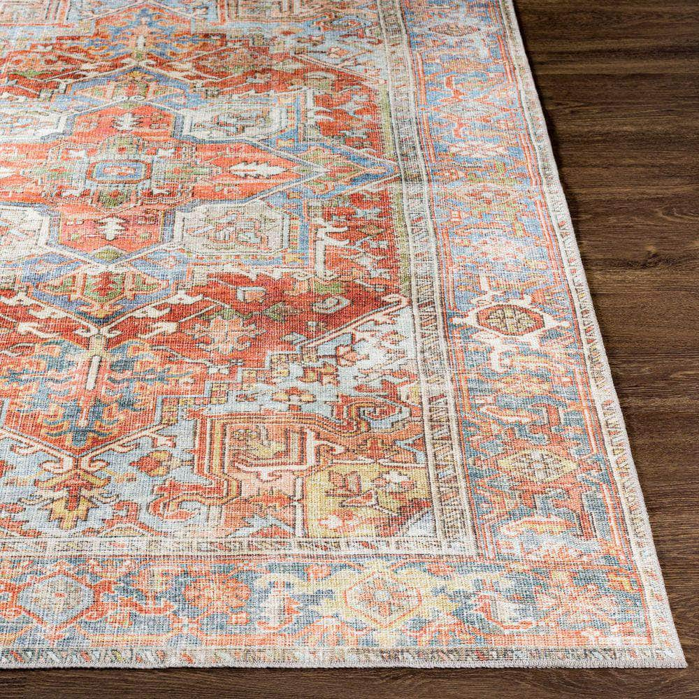 Machine Woven ALY-2305 Brown, Rust Rugs #color_brown, rust