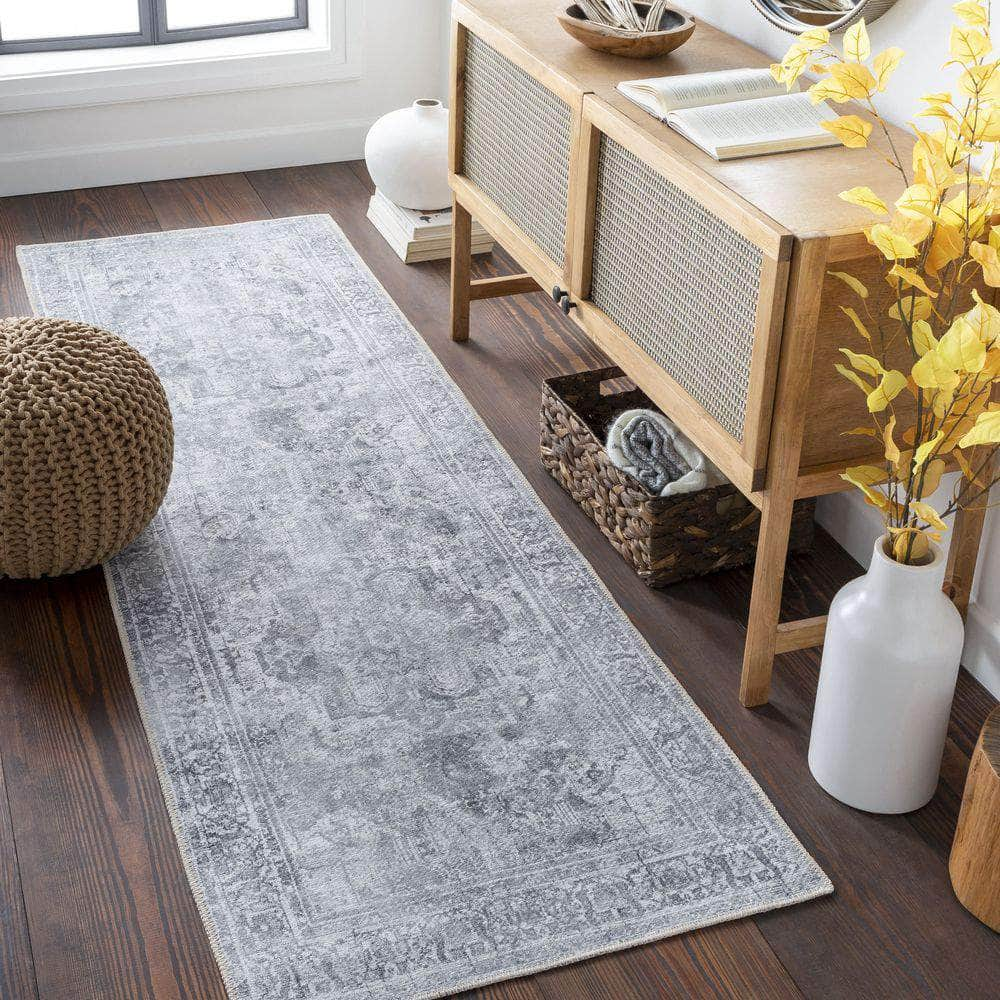 Machine Woven THI-2710 Light Gray, Gray Rugs #color_light gray, gray