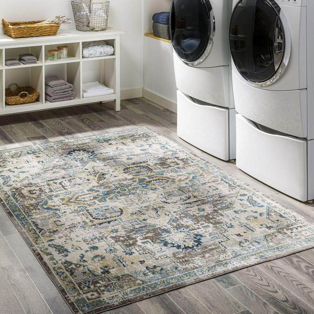 Machine Woven LVR-2306 Taupe, Gray Rugs #color_taupe, gray